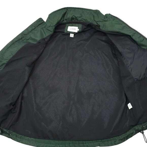 J.Crew Windbreaker Oarsman Jacket Mens M 90s Y2K Full Zip Nylon Rain Coat Anorak - Picture 10 of 16